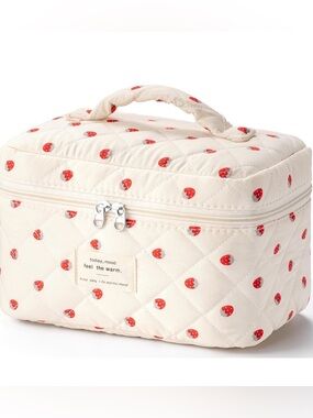 Quilted Makeup Bag for Women